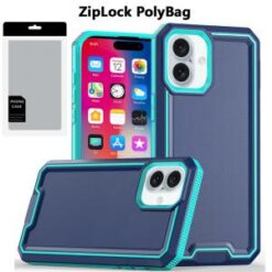 [PolyBag]  iPhone 16 6.1 inch Ring Magnetic Kickstand Hybrid - Black
