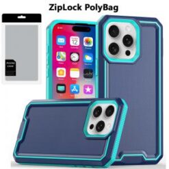 [PolyBag]  iPhone 16 Pro 6.3 inch Rank Tough Strong Modern Fused Hybrid - Blue