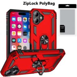 iPhone 16 6.1 inch Classy Slick Chromed Around Hybrid Case Cover - Black
