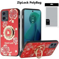 [PolyBag] For Motorola Moto G 5G 2024 SPLENDID Diamond Glitter Ornaments Engraving - Good Luck Flora