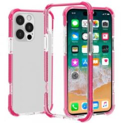 iPhone 16 Pro Max 6.9 inch Acrylic Tough 2.5mm Transparent ShockProof Hybrid Case Cover - Hot Pi