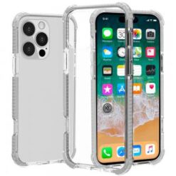 iPhone 16 Pro Max 6.9 inch Acrylic Tough 2.5mm Transparent ShockProof Hybrid Case Cover - White