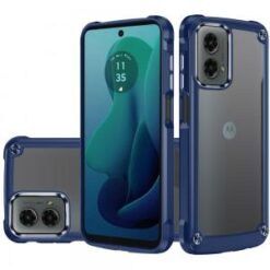 For Motorola Moto G 5G 2024 Ultimate CaseX Transparent Hybrid Case with Metal Buttons And Camera Edg
