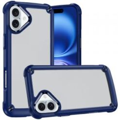 iPhone 16 6.1 inch Ultimate CaseX Transparent Hybrid Case with Metal Buttons And Camera Edges -