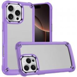 iPhone 16 Pro 6.3 inch Ultimate CaseX Transparent Hybrid Case with Metal Buttons And Camera Edge