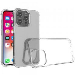 iPhone 16 Pro 6.3 inch Shockproof Transparent Thick TPU Case Cover - Clear