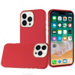 iPhone 16 Pro Max 6.9 inch Classy Slick Chromed Around Hybrid Case Cover - Red
