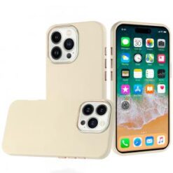 iPhone 16 Pro Max 6.9 inch Classy Slick Chromed Around Hybrid Case Cover - White