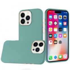 iPhone 16 Pro 6.3 inch Classy Slick Chromed Around Hybrid Case Cover - Teal