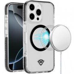 iPhone 16 Pro Max 6.9 inch Magnetic 3in1 Strong Thick Space Hybrid Case - Black