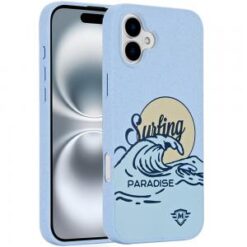 For iPhone 16 Plus 6.7 inch Bio-Degradable Case - Surfing Paradise