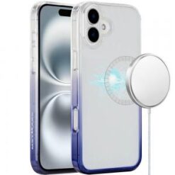 iPhone 16 6.1 inch Magnetic Space Gradiant Case - Two Tone Smoke