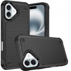 iPhone 16 6.1 inch Exquisite Tough Shockproof Hybrid Case Cover - Blue