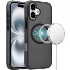 For iPhone 16 Plus 6.7 inch Magnetic BOLD Hybrid - Black