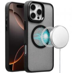 iPhone 16 Pro Max 6.9 inch Magnetic CLARITY Transparent Hybrid - Black