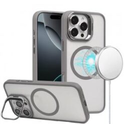 iPhone 16 Pro Max 6.9 inch Magnetic COOL with Camera STAND Hybrid - Grey