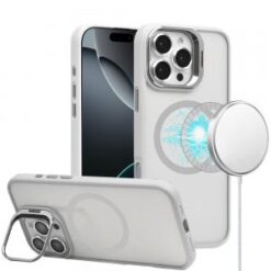 iPhone 16 Pro Max 6.9 inch Magnetic COOL with Camera STAND Hybrid - White