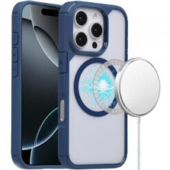 iPhone 16 Pro Max 6.9 inch Magnetic DEFENSE Transparent Hybrid - Blue