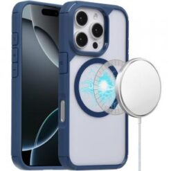 iPhone 16 Pro 6.3 inch Magnetic DEFENSE Transparent Hybrid - Blue