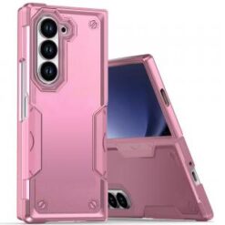For Samsung Z Fold 6 Exquisite Tough Shockproof Hybrid Case Cover - Pink