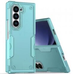 For Samsung Z Fold 6 Exquisite Tough Shockproof Hybrid Case Cover - Teal
