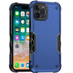 iPhone 16 Pro Max 6.9 inch Exquisite Tough Shockproof Hybrid Case Cover - Blue