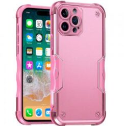 iPhone 16 Pro Max 6.9 inch Exquisite Tough Shockproof Hybrid Case Cover - Pink