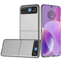 For Motorola Razr 2024 Flip Snap On Premium Matte Finish Case Cover - Gray