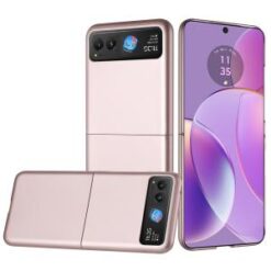 For Motorola Razr 2024 Flip Snap On Premium Matte Finish Case Cover - Rose Gold