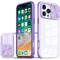 iPhone 16 Pro Max 6.9 inch Fusion Transparent Clear Hybrid Case Cover - Purple
