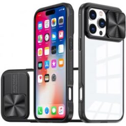iPhone 16 Pro 6.3 inch Fusion Transparent Clear Hybrid Case Cover - Black