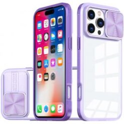 iPhone 16 Pro 6.3 inch Fusion Transparent Clear Hybrid Case Cover - Purple