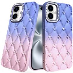 iPhone 16 6.1 inch Bling Hybrid Case Cover - C