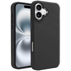 For iPhone 16 Plus 6.7 inch Premium LIQUID Silicone with Metal Buttons and Camera Edges Case Cover -