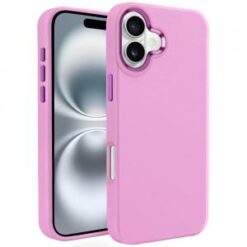For iPhone 16 Plus 6.7 inch Premium LIQUID Silicone with Metal Buttons and Camera Edges Case Cover -