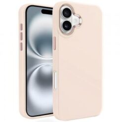 iPhone 16 6.1 inch Acrylic [Magnetic Circle] Tough 2.5mm Transparent ShockProof Hybrid - Black