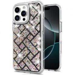 iPhone 16 Pro 6.3 inch Bling Hybrid Case Cover - A