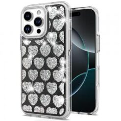 iPhone 16 Pro 6.3 inch Bling Hybrid Case Cover - H