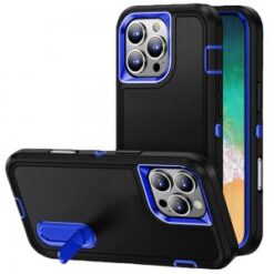 iPhone 16 Pro Max 6.9 inch PEAK 3in1 Toughest Hybrid with Stand Cover Case - Black/Blue
