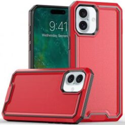 iPhone 16 6.1 inch Robust Magnetic Kickstand Hybrid Case Cover - Blue