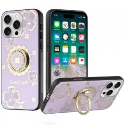 iPhone 16 Pro Max 6.9 inch SPLENDID Diamond Glitter Ornaments Engraving Case Cover - Good Luck F