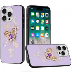 iPhone 16 Pro Max 6.9 inch SPLENDID Diamond Glitter Ornaments Engraving Case Cover - Garden Butt
