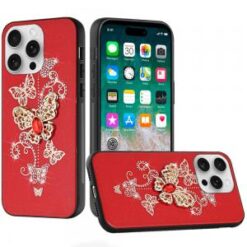 iPhone 16 Pro Max 6.9 inch SPLENDID Diamond Glitter Ornaments Engraving Case Cover - Garden Butt