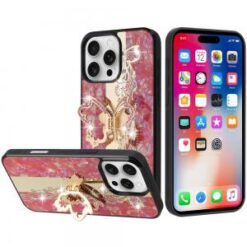 iPhone 16 Pro 6.3 inch SPLENDID Diamond Glitter Ornaments Engraving Case Cover - Enchanted Butte