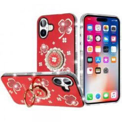 iPhone 16 6.1 inch Wallet ID Card Holder Case Cover - Black