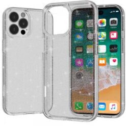iPhone 16 Pro Max 6.9 inch Glitter Ultra Thick 3mm Transparent Hybrid Case Cover - Smoke