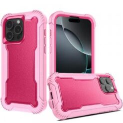 iPhone 16 Pro 6.3 inch Sturdy Think 3in1 Tough Hybrid - Hot Pink