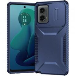 For Motorola Moto G 5G 2024 Ultimate U Design Hybrid with Camera Window Covering - Dark Blue