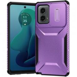 For Motorola Moto G 5G 2024 Ultimate U Design Hybrid with Camera Window Covering - Purple