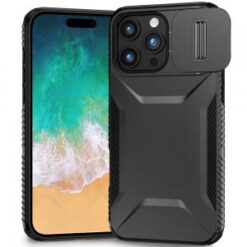 iPhone 16 Pro Max 6.9 inch Ultimate U Design Hybrid with Camera Window Covering - Black